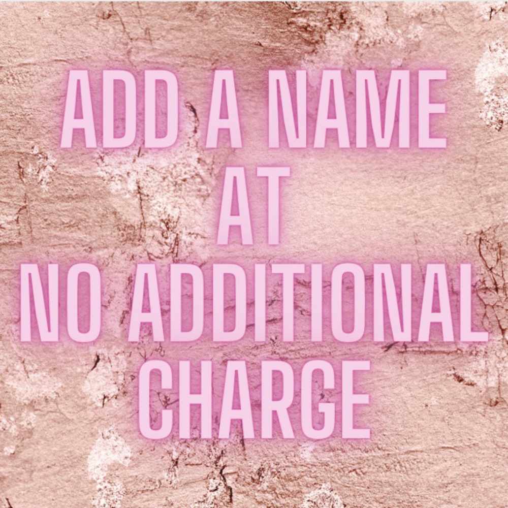 Personalize with your name.